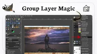 Как добавить группу слоев в GIMP (быстрая организация)