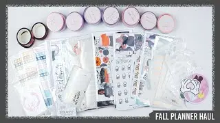 Fall Planner Haul ft. ScribblePrintsCo, CaressPress, NoWhiteSpaceStickers, OMWL, and more!