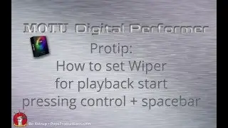 Using Control + Spacebar to set playback start.
