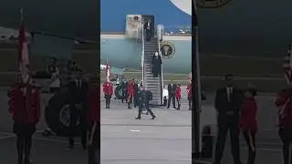 Trump arrives in Calgary on Air Force 1 for G7 Summit