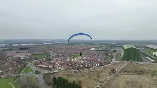 Cardington Airship Hangars  Mark A Paramotoring 23rd Jan 2022