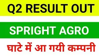 Spright Agro Results Today| Spright Agro Share Latest News 🔴 Spright Agro|