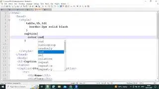How to add table caption using caption tag in HTML | HTML