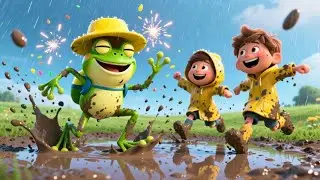 Splash Splash Froggy Puddle Song | Fun Frog Rhyme for Kids | Nursery Rhymes & Songs for Children