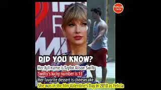INTERESTING FACT ABOUT TAYLOR SWIFT #shorts #taylorswift