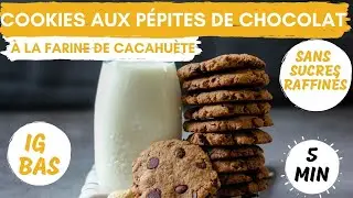 Cookies aux P&eacute;pites de Chocolat et &agrave; la Cacahu&egrave;te - IG bas