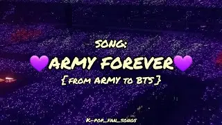 💜 ARMY FOREVER💜 / Lyrics / 🎶Song about BTS🎶 / ARMY, are you there? 💜 