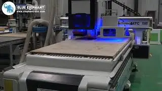 BLUE ELEPHANT New Model 1325 ATC CNC Wood Router Engraving Machine Processing MDF In Factory