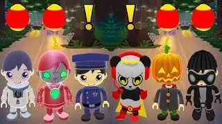 TAG WITH RYAN FALLS DOWN WITH ALL SUPER RARE CHARACTERS EGG SURPRISE GAMEPLAY