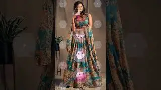 Georgette Printed Lehenga #shorts #lehenga