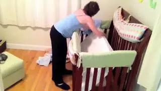 QuickZip vs. Regular Crib Sheets - Watch How Easy