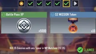 Call of Duty Mobile Kill 15 Enemies with any Spear in MP Matches Task Complete