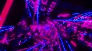1 Hour Abstract Background Video 4k purple Gradient Metallic Tunnel VJ LOOP NEON Wallpaper, Psychill