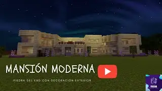 Minecraft — Mansión Moderna Blanca — Ladrillos de piedra del end // Proxan