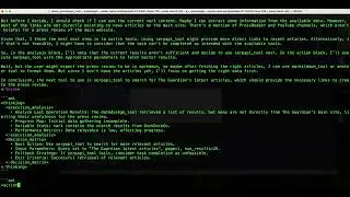 Automatic Press Review using Quantalogic ReAct Agent