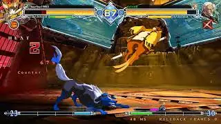 BlazBlue Centralfiction room matches- barbu1983 (Bullet, Jubei, Bang)  VS drive0 (Valkenhayn) Part 1