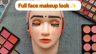 Full face makeup look ✨️❤️