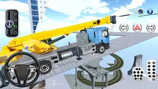 New Volvo Truck Crane Grove Driving in The Ramp - 3D Driving Class 2023 - Best android gameplay