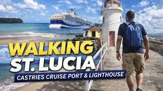 ​St. Lucia: Walk to Vigie Beach & Lighthouse from Castries Cruise Port