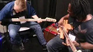 Vail Johnson & T.Lee of Babybrutha @ Summer NAMM  2014 Swan Song Guitars