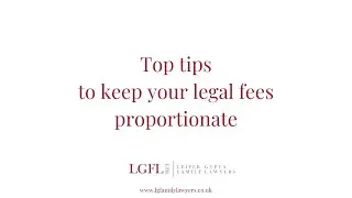 How to Keep Your Legal Fees Proportionate