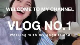 Vlog #1 : Working with my good (silly) friend