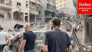 Footage Shows Major Damage In Central Beirut Following Israeli Airstrikes