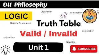 Logic Truth Table | Valid Invalid | Shorter truth table | Philosophy
