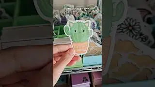My cattus sticker is back! #cats #stickers #cactus #stationeryshop