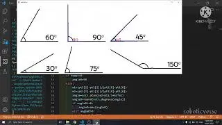 Angle finder using openCV and Python #angle_finder ,#mini_project, #opencv ,#python