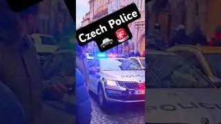 🚓 Czech Police in Action 🚨 in Old Prague's Narrow Cobblestone Streets! 🇨🇿 | Real-Life Chase #Shorts
