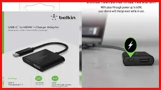 Great product -  Belkin USB-C to HDMI Adapter + Charge (Supports 4K UHD Video, Passthrough Power up