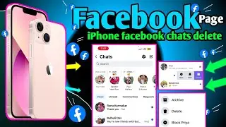 iPhone facebook chats delete kaise kare || iphone me facebook chat kaise delete kare 