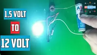 1 baterai menyalakan lampu 12 volt | dc to dc