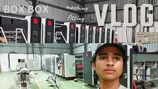Machine fitting vlog🎥 (box line company)#youtube #vlog #video #adityavlog34