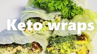 Stuffed Keto Wrap vegetarian zero net carbs| Fiber filled yummy healthy Keto Wraps