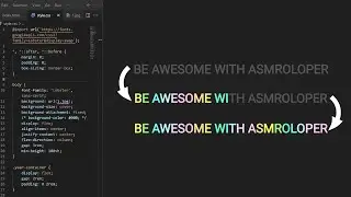 ASMR Programming - Colorful Text Hover Effect  - No Talking