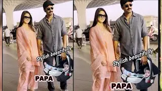 Katrina Kaif Vicky Kaushal with son vihaan Kaushal first look at airport,Revealed Vihaan face! Wow