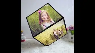 Rotating Photo Cube Frame