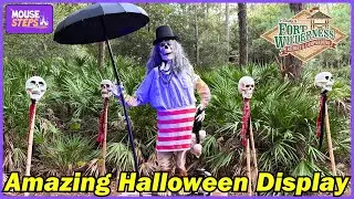 AMAZING Jungle Cruise Themed Halloween Display at Disney's Fort Wilderness Campground 2025