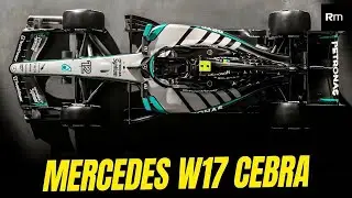 ¡El Mercedes W17 luce su diseño 'zebra' en la pista y se asocia con Microsoft!