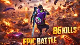 Omg!!😱 86Kills! NEW SEASON SUPER AGGRESSIVE RUSH GAMEPLAY😍 PUBG Mobiles 