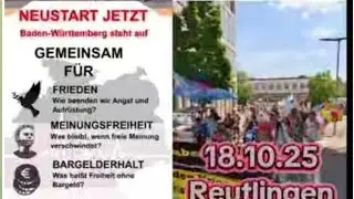 Reutlingen,18.10.2025 #badenwuerttemberg steht auf #demonstration  #live #livestream #1810