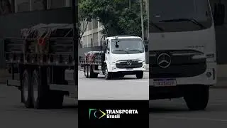 Rodamos com o Accelo 1417 da Mercedes-Benz. Confira! #caminhoes #transportabrasil