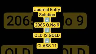 2 Mark in 1 Minute | Journal Entry Solution