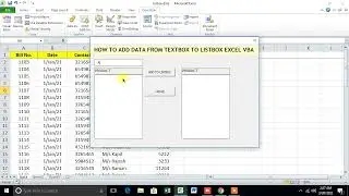 HOW TO TRANSFER DATA FROM ONE LISTBOX TO ANOTHER LISTBOX EXCEL VBA USERFORM