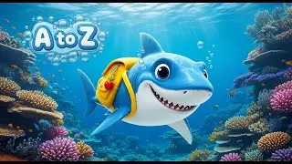 Ocean Animals A-Z 🌊 | Sea Creatures & Real Sea Animals Lesson Video 🦈