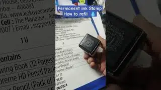 DIY ink refill permanent ink Stamp for Plastic #stampfactory #inkrefill