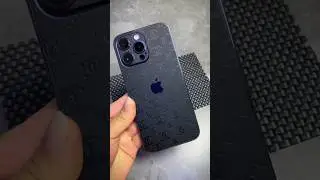Full body 3M leather skin for iPhone 14 Pro Max #iphoneskin #phonebacksticker