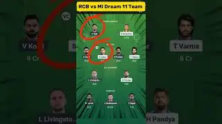 RCB vs MI Dream 11 Team Prediction | RCB vs MI Dream 11 Team |#rcbvsmi #mivsrcb